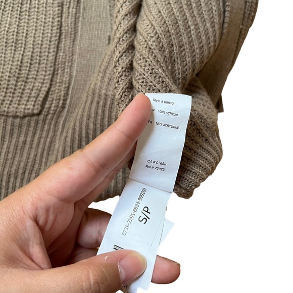 Streetwear Society Brown Cardigan Size Small - Picture 3 of 5